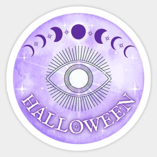 Halloween Moon Phases Sticker